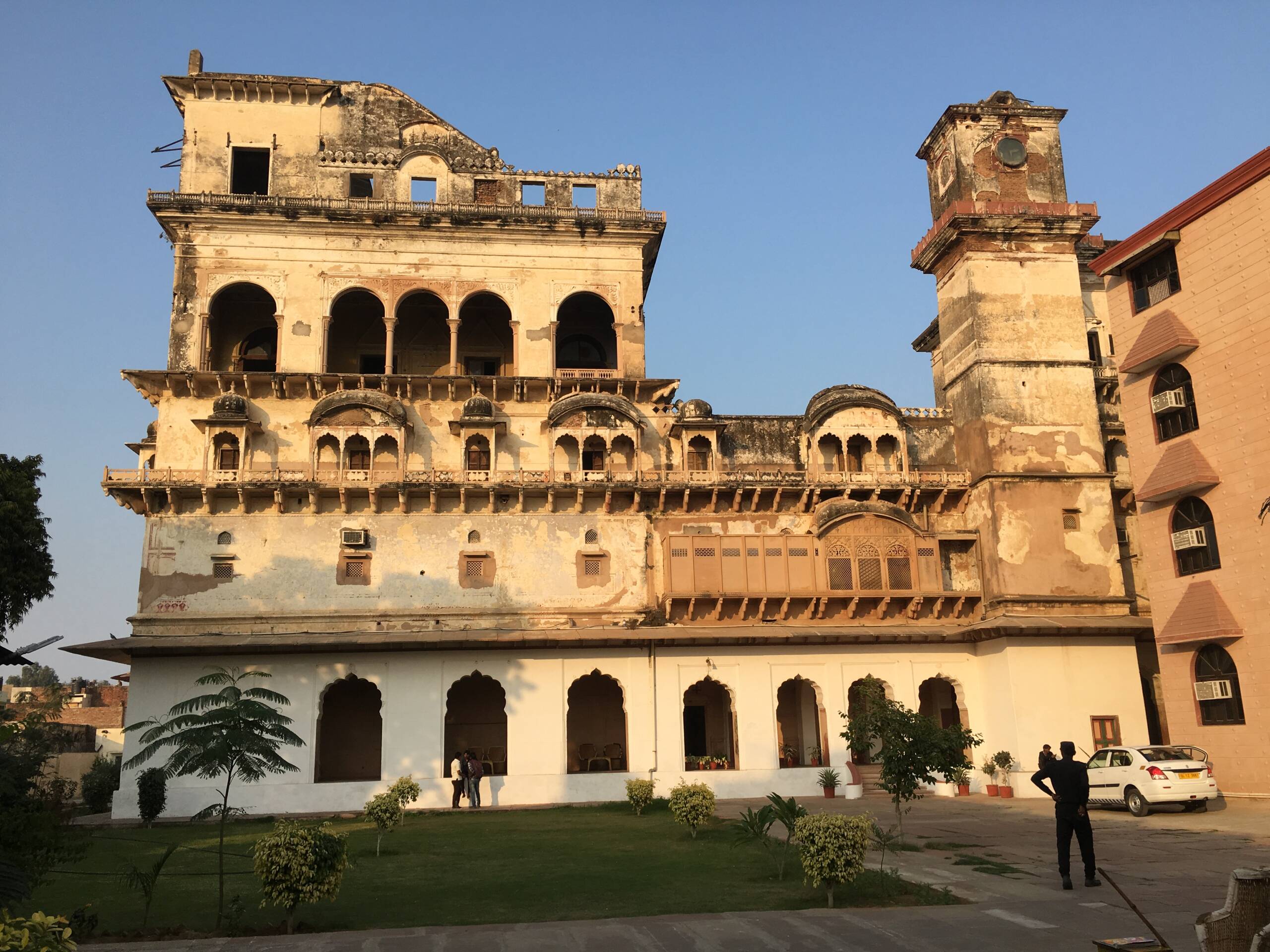 Main entrance of Lohagarh Fort in Bharatpur, built with massive stone walls