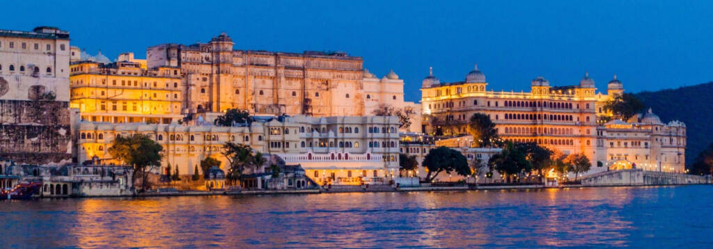 Scenic landscape of Udaipur, a prominent city situated near Meja Dam and Bhilwara in southern Rajasthan