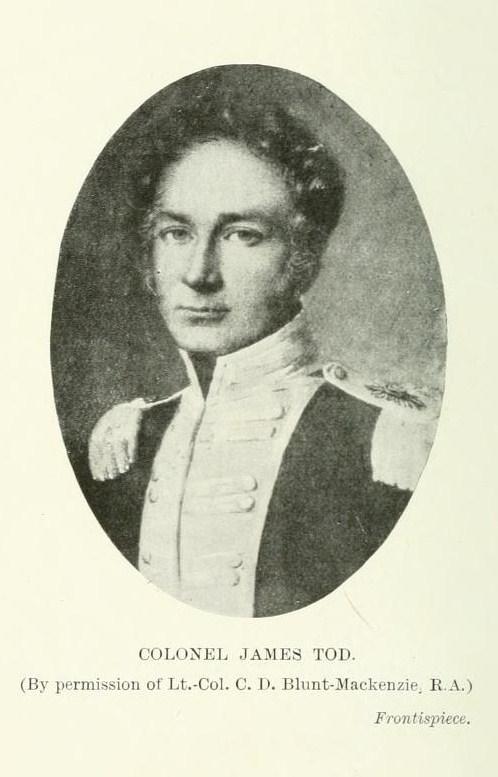 James Todd, the British historian who documented Rajasthan’s princely states and described Lohagarh Fort’s strength.
