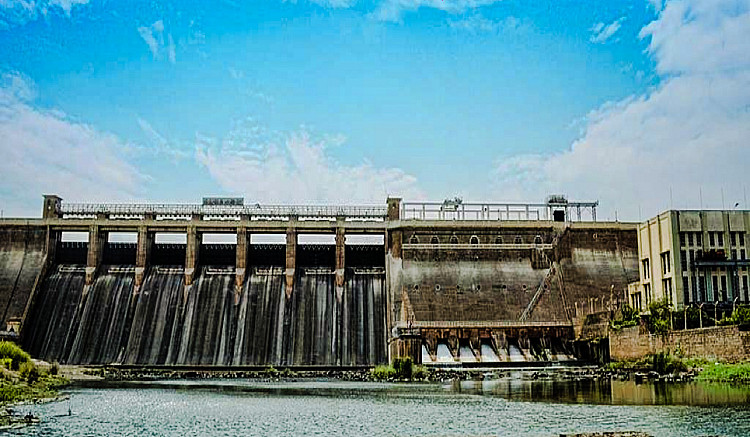 Meja Dam in Bhilwara, Rajasthan – a key water reservoir included in the state’s live dam data monitoring system.