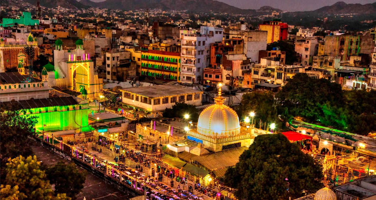 Urban view of Ajmer city, one of the major nearby cities located close to Meja Dam in Rajasthan